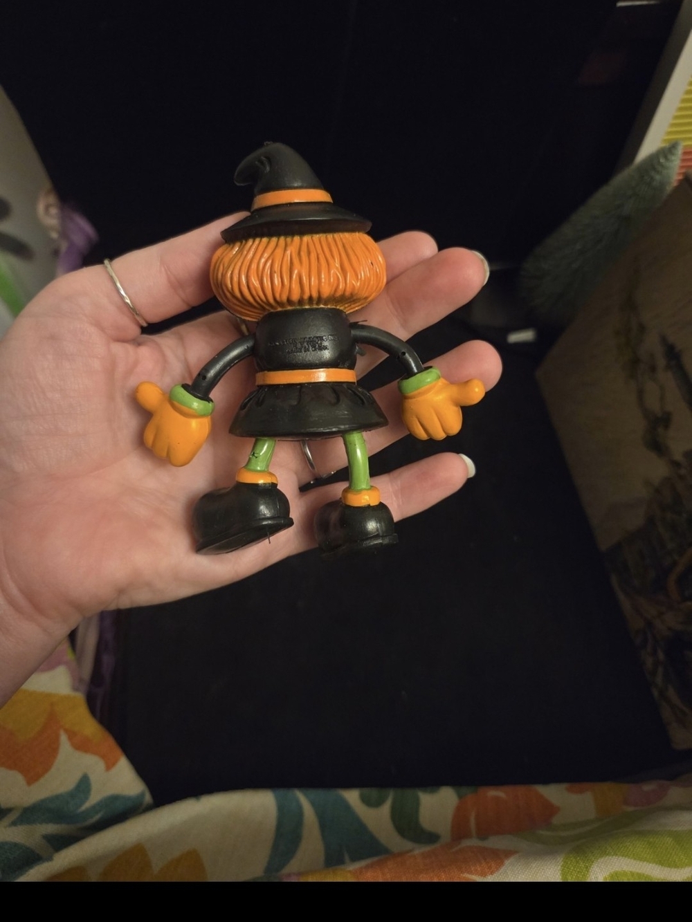Vintage Bendable Witch Toy Figure Fun World Halloween Easter Unlimited 1990’s - Picture 7 of 7